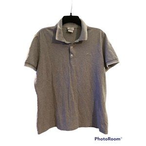 Lacoste Grey Polo shirt sz 6